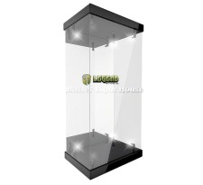 Master Revolving House Acrylic Display Case with Lighting for 1/6 Action Figures (black)